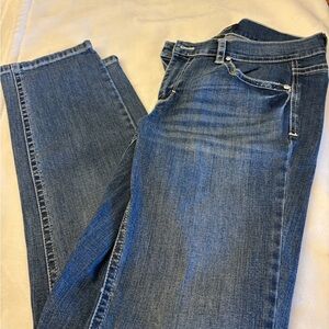 White House Black Market Blue Slim Ankle Jeans